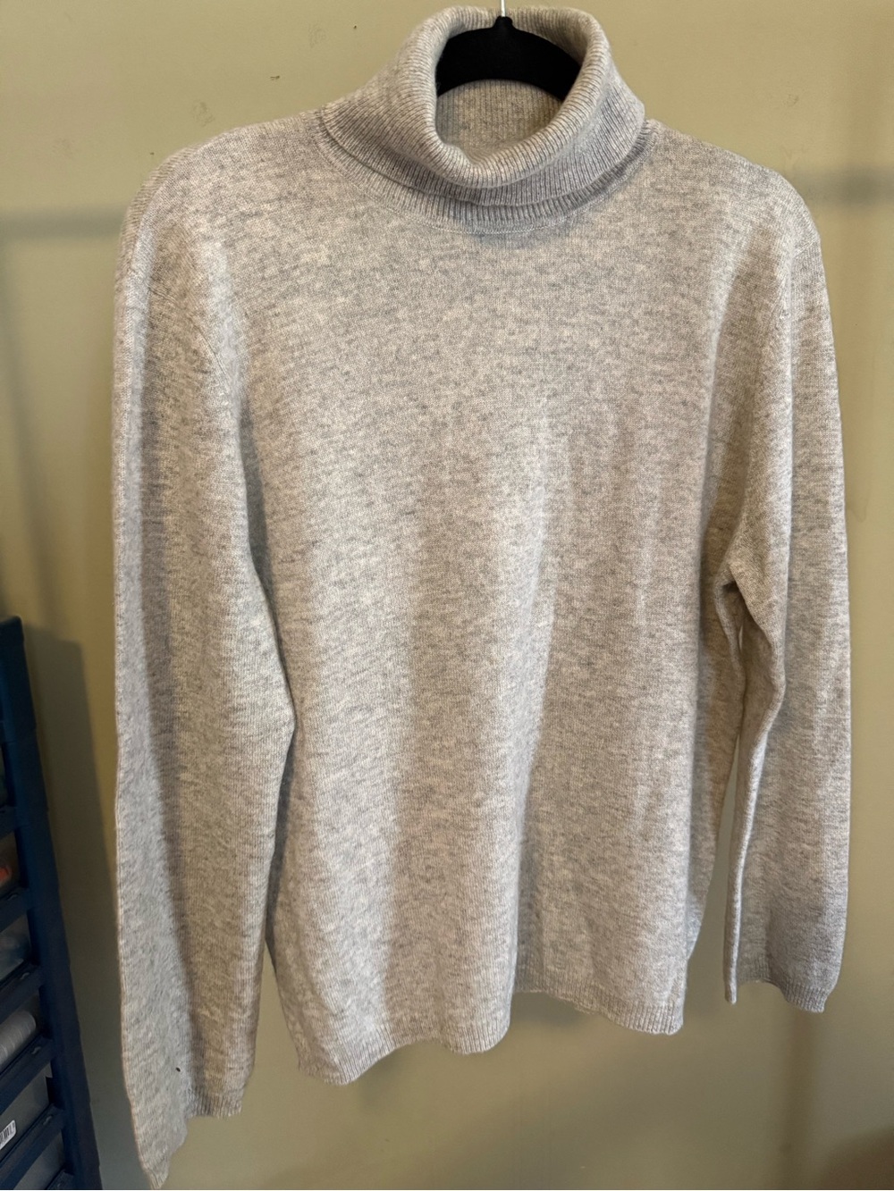 Ralph Lauren Light Gray Turtleneck Sweater - Womens 100% Cashmere